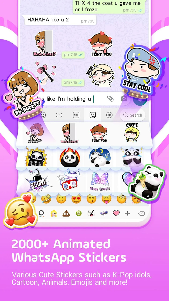 Keyboard-Facemoji Emoji كيبورد‏(VIP مفتوح) screenshot image 6
