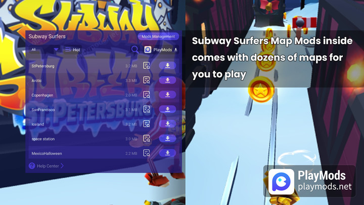 Subway Surfers‏(تعديل الخريطة بالداخل) screenshot image 1