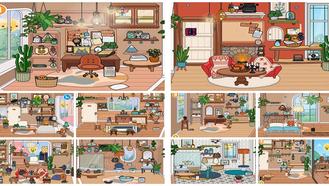 Shanqiu's minimalist house decoration(Initial house) For Toca Life World Mods