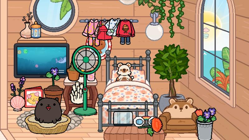 Shanqiu's Sea View Room(Tropical resort) For Toca Life World Mods image 5