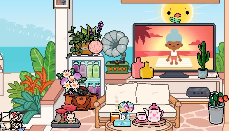 Shanqiu's Sea View Room(Tropical resort) For Toca Life World Mods image 2