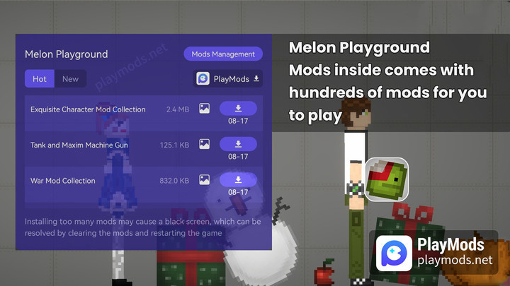 Melon Playground(Mods inside) screenshot image 1_playmods.games