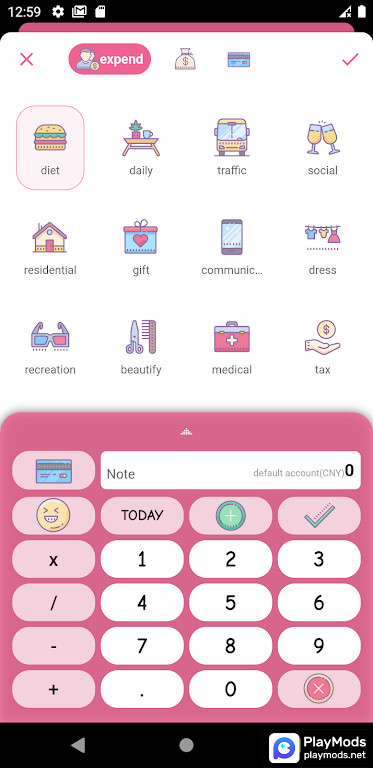 Money+ quản lý chi tiêu đẹp Ảnh chụp màn hình trò chơi