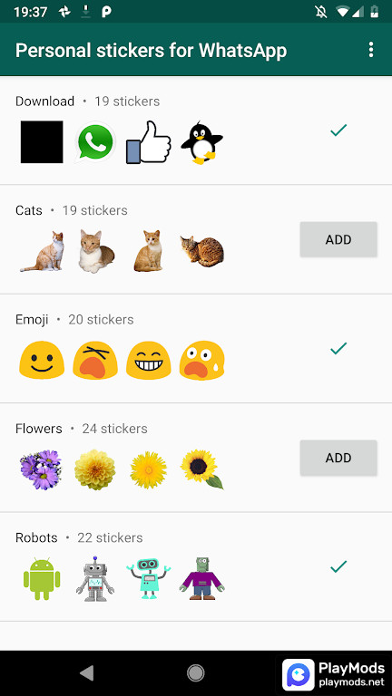 Personal stickers for WhatsApp