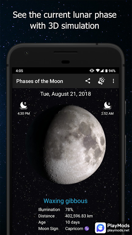 Phases of the Moon(dùng miễn phí) screenshot image 2 Ảnh chụp màn hình trò chơi