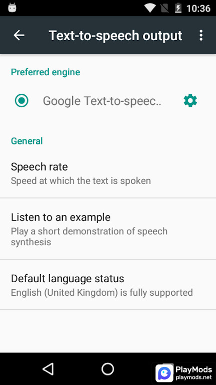 Speech Services by Google Ảnh chụp màn hình trò chơi