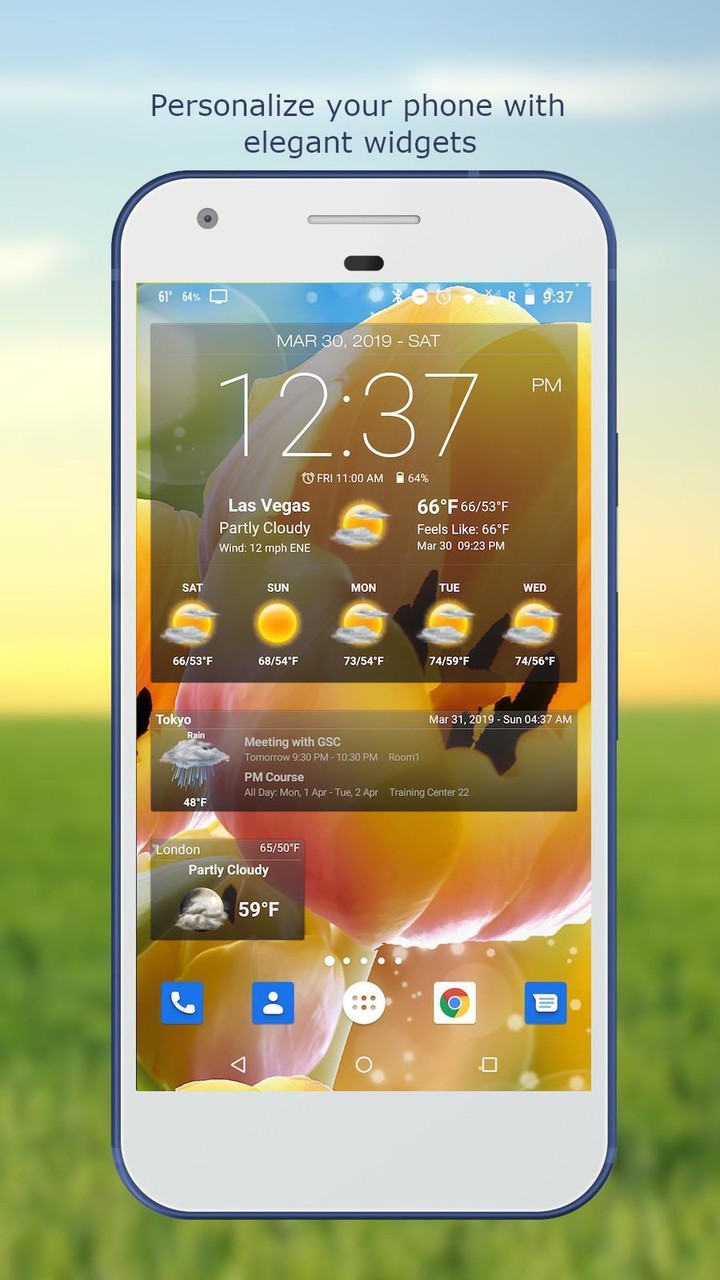 Weather & Clock Widget for Android_playmods.net