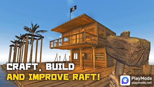 Survival on Raft: Multiplayer(عملة غير محدودة)‏