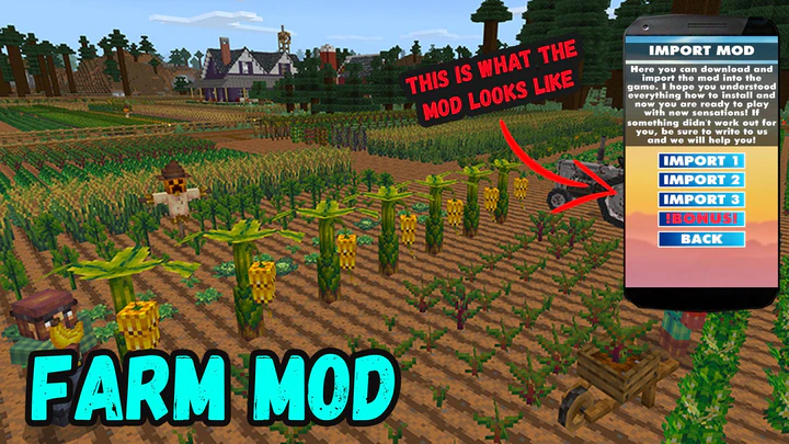 Download Farm Mod For Minecraft Pe Mod Apk V1 1 For Android
