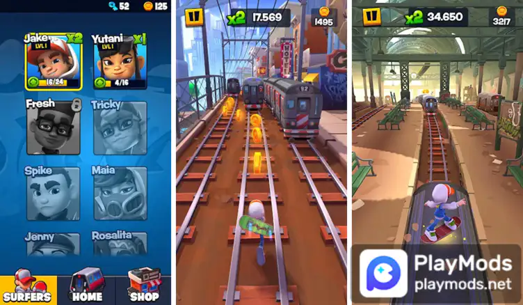 Subway Surfers MOD APK Gameplay Unlock All Characters & Hoverboards Ver  2.8.2 CAMBRIDGE 