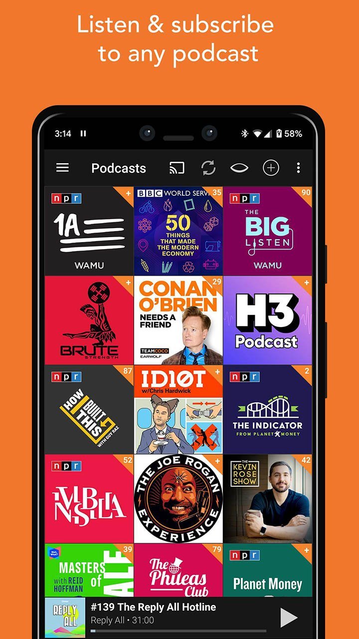 Podcast Addict: Podcast player(chống lại) screenshot image 3