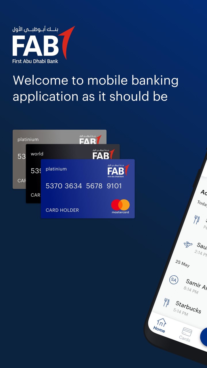 FAB Mobile Banking (KSA) Ảnh chụp màn hình trò chơi