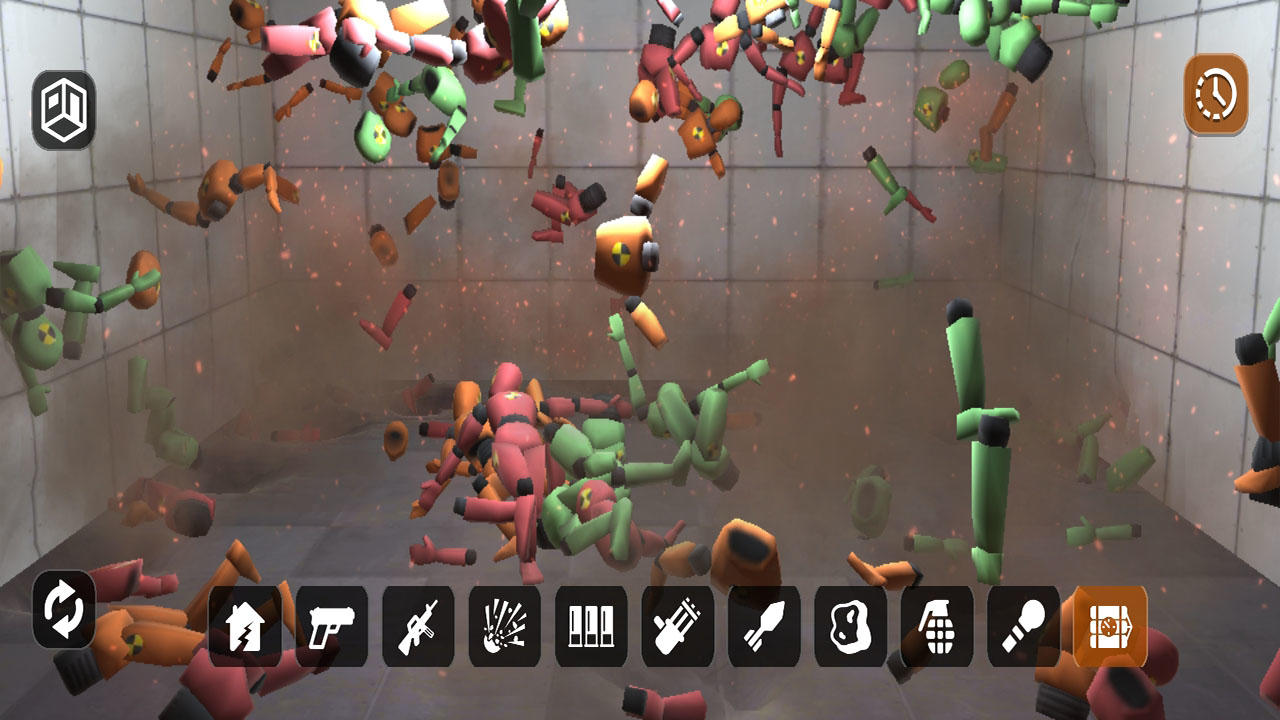 Room destruction simulation
