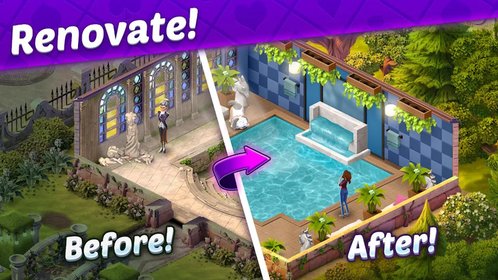 Solitaire Story - Ava's Manor: Tripeaks Card Game(free purchase)_modkill.com