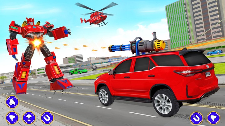 Flying Prado Car Robot Game Ảnh chụp màn hình trò chơi
