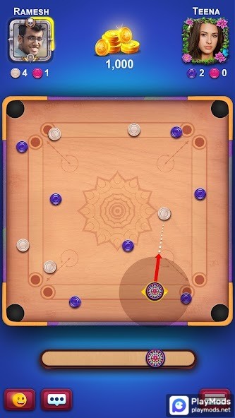 Carrom King(Unlimited Money) screenshot image 1_playmods.games