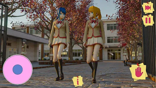 Download and play Anime High School Sakura Girl Life 3D Simulator on PC  with MuMu Player