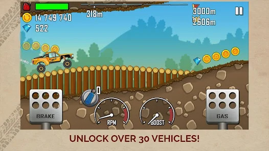 Hill Climb Racing(Unlimited Money) screenshot image 4_playmods.games