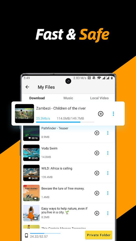 Video Downloader & Video Saver(Premium Unlocked) screenshot image 2_modkill.com