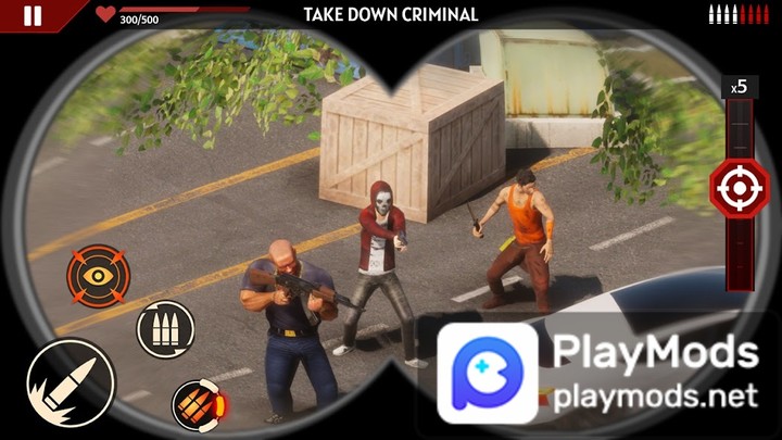 SNIPER ZOMBIE 2: Crime City‏(تسوق مجاني) screenshot image 2