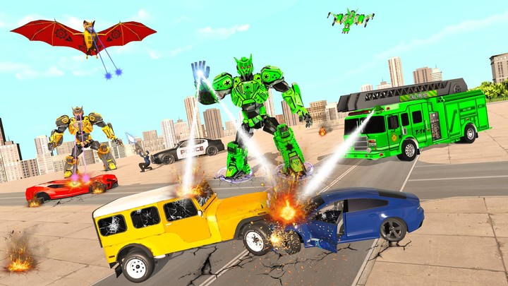 Fire Fighter Hero Robot Game Ảnh chụp màn hình trò chơi