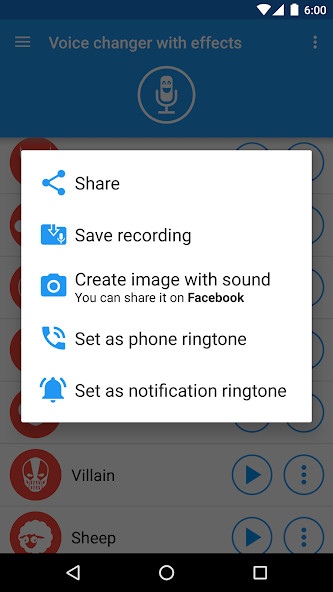 Voice changer with effects(Premium) screenshot image 5