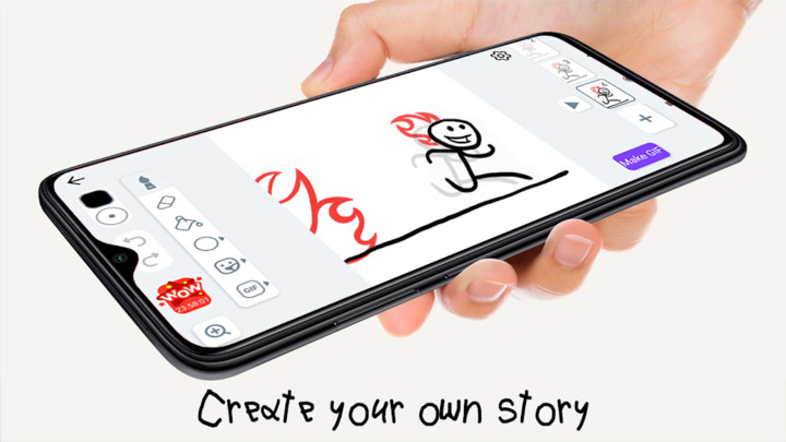 Stickman: draw animation, creator & maker, drawing (Premium Unlocked)_modkill.com