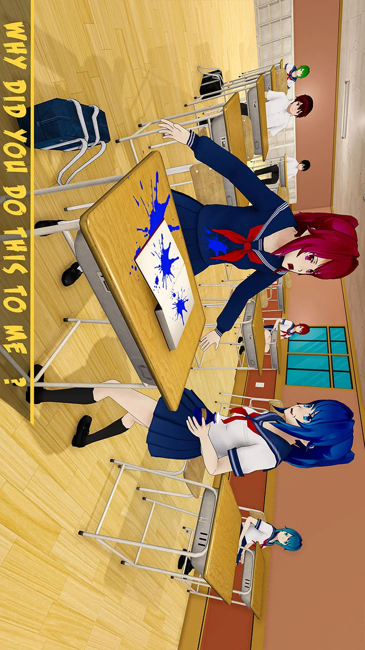 Anime Bad Girl High School Life: Girl Games 2021(Unlimited Currency)_playmods.net
