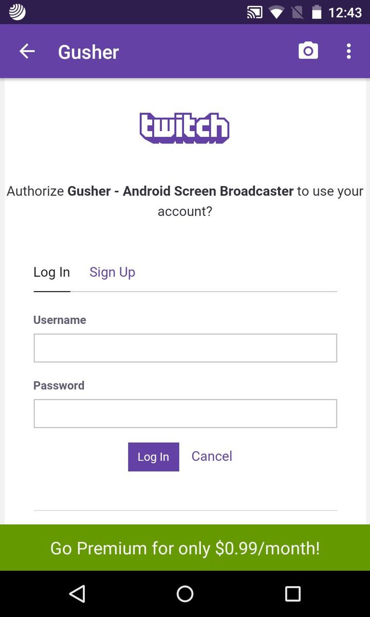 Gusher - Screen Broadcaster