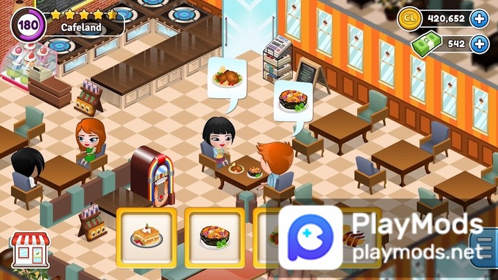 Cafeland - World Kitchen(Unlimited Money) screenshot image 1_playmod.games