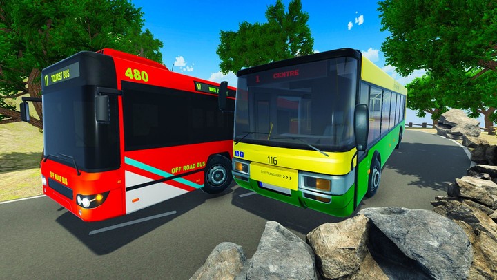 Bus Driving Mountain Bus Games‏