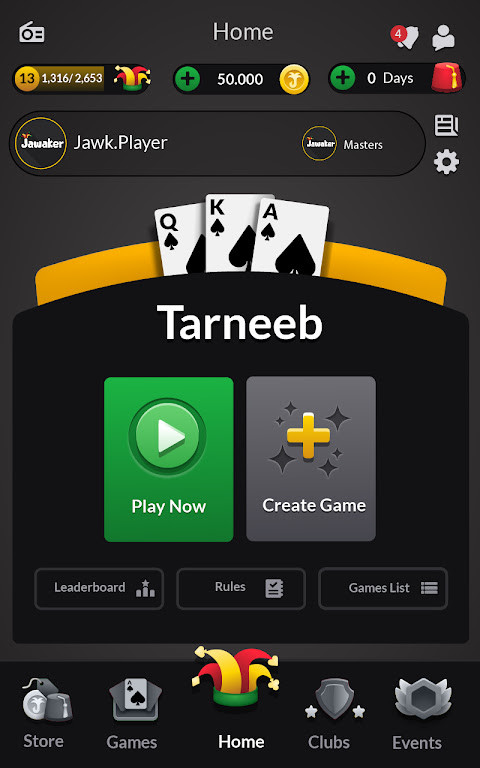 Jawaker Tarneeb, Chess & Trix_modkill.com