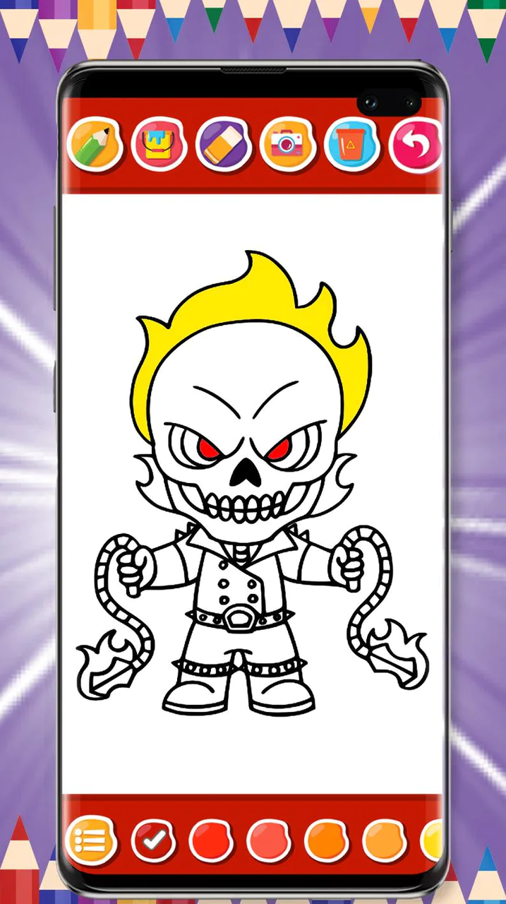 Download Ghost Rider Game Coloring Book MOD APK  for Android