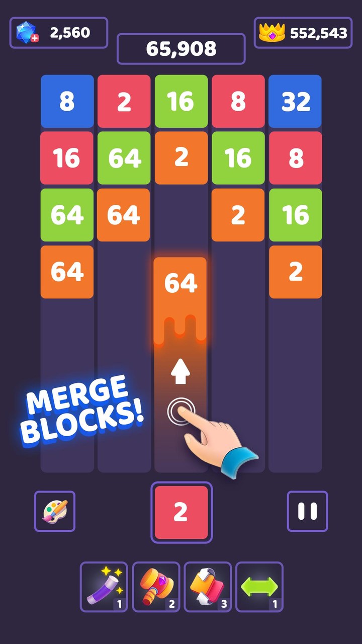 Merge Block Number Puzzle Game_modkill.com