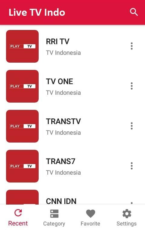 TV Indonesia Live Semua TV Ảnh chụp màn hình trò chơi