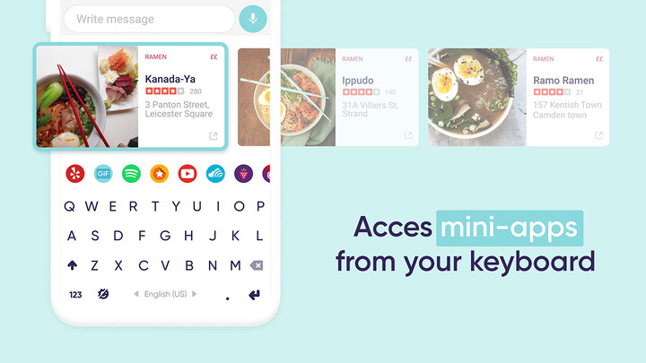 Fleksy fast emoji keyboard app(Premium) screenshot image 3