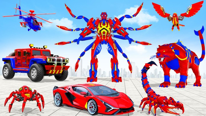 Spider Robot Car Transform War_playmods.games