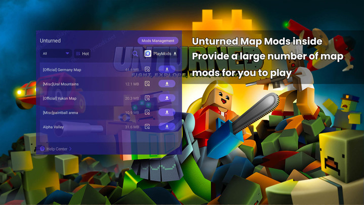 Unturned(Map Mods inside) screenshot image 1_playmods.net