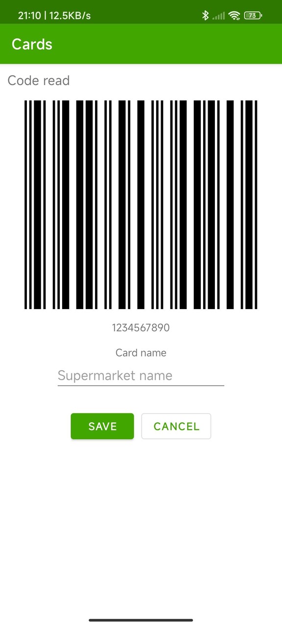 Loyalty cards | barcode wallet