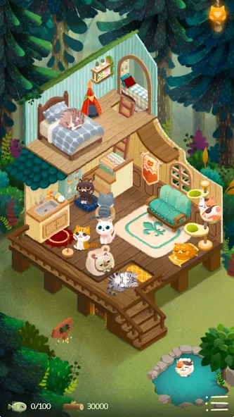 Secret Cat Forest(Rất nhiều gỗ) screenshot image 1 Ảnh chụp màn hình trò chơi