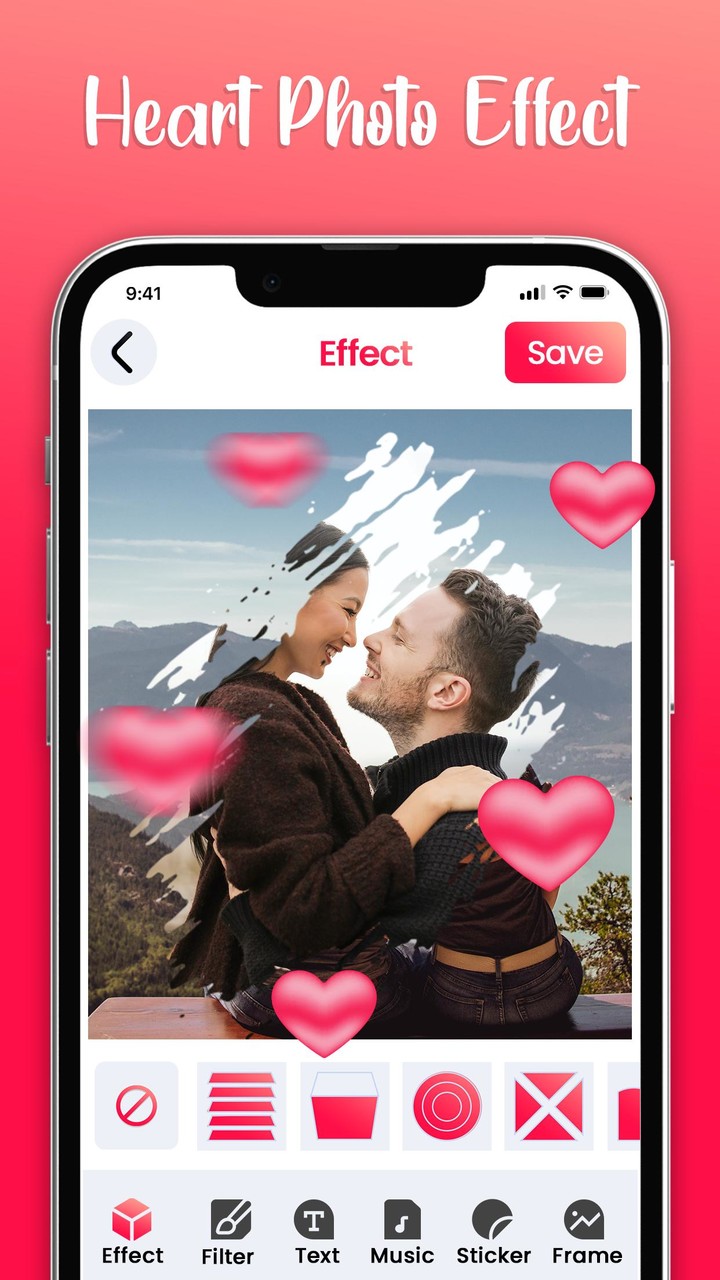 Heart Photo Effect Video Maker Ảnh chụp màn hình trò chơi