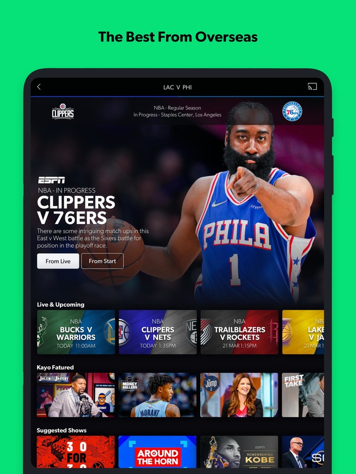 Kayo Sports - for Android TV_playmods.games