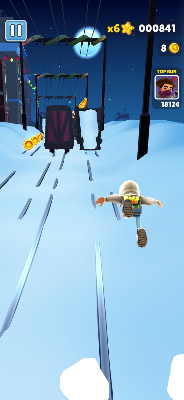 Subway Surf(Snow version) screenshot image 2_playmod.games