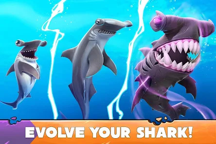 Hungry Shark Evolution(lots of gold coins) screenshot image 4