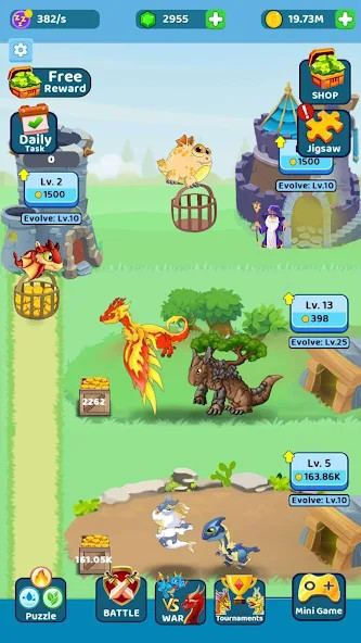 Monster Battle(tiền không giới hạn) screenshot image 4 Ảnh chụp màn hình trò chơi