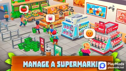 Supermarket Village—Farm Town‏(أموال غير محدودة) screenshot image 1