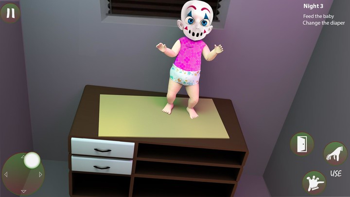 Baby In Pink Horror House Game Ảnh chụp màn hình trò chơi