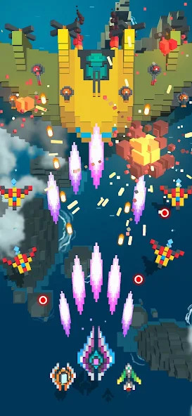 Sky Wings: Pixel Fighter 3D(عصري) screenshot image 4