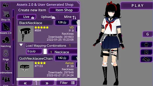 SchoolGirl AI 3D Anime Sandbox(menu cài sẵn) screenshot image 24