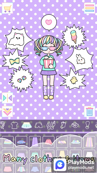 Pastel Girl : Dress Up Game(تسوق مجاني) screenshot image 5